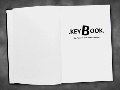 KeyBook - Passwortbuch mit ABC-Register, Passwörter und Kennwörter verwalten und organisieren, Unhackbarer Aufbewahrungsort für Ihre Passwörter